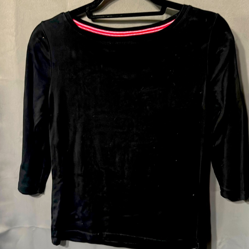 Talbots new black tee New